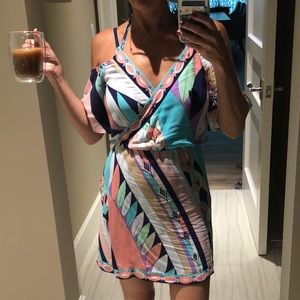 WORN ONCE TRINA TURK COLD SHOULDER DRESS